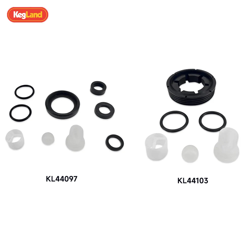 KegLand Silikon-O-Ring-Dichtungssätze, schwarze Dichtungen, passend für D- und S/A-Typ Keg-Kupplungen, Heimbrauen