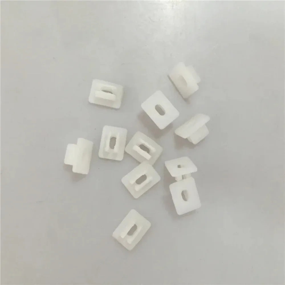 10 Stück für grobe 7mm hohe 9,5mm Schnellverschluss-Drahtbefestigungsmuttern, Kunststoff-Clip, dekorative Schnalle für den Automobilbereich