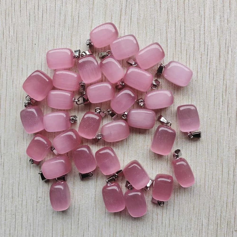 Großhandel 50 teile/los 2025 heißer verkauf trendy Verschiedene Naturstein Gemischt Unregelmäßige form anhänger charms schmuck