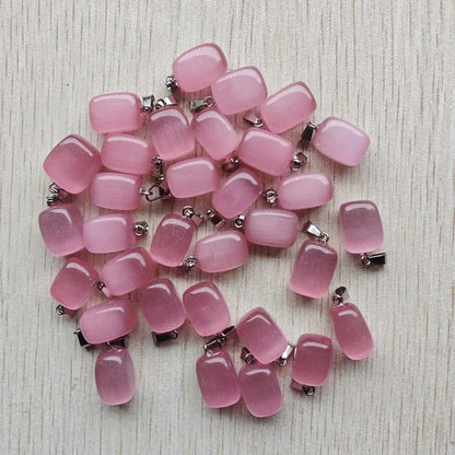 Großhandel 50 teile/los 2025 heißer verkauf trendy Verschiedene Naturstein Gemischt Unregelmäßige form anhänger charms schmuck