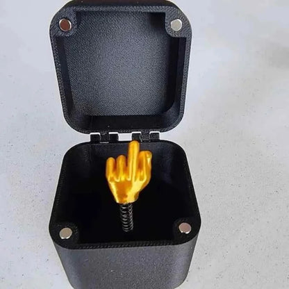 Aus der Box Pop-up Mittelfinger Geschenkbox Kreativer Schreibtisch Home Decor Geschenke Mittelfinger Neuheit Weihnachten Lustiger Streich Geschenk2025