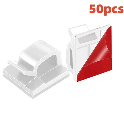 Kabelorganisator-Clips, Kabelhalter, Kabelschutz, USB-Kabelmanagement, Klebehaken, Schreibtischklemme für Auto, Kopfhörer, Maus