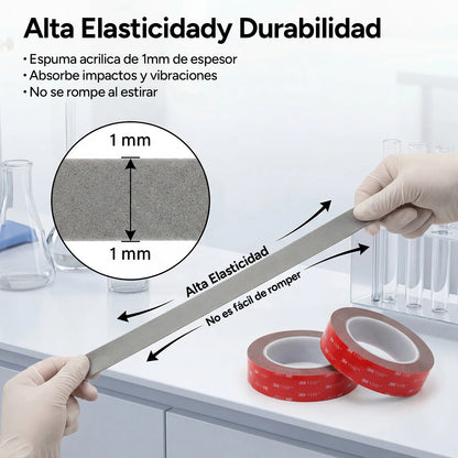 3M VHB 5611 Doppelseitiges Klebeband 1,1mm Hochhaftendes Acrylschaum-Klebeband Wasserdicht und Hitzebeständig bis zu 93°C °   Anpassbare Breite und Länge Speziell für die Befestigung von Autospoilern