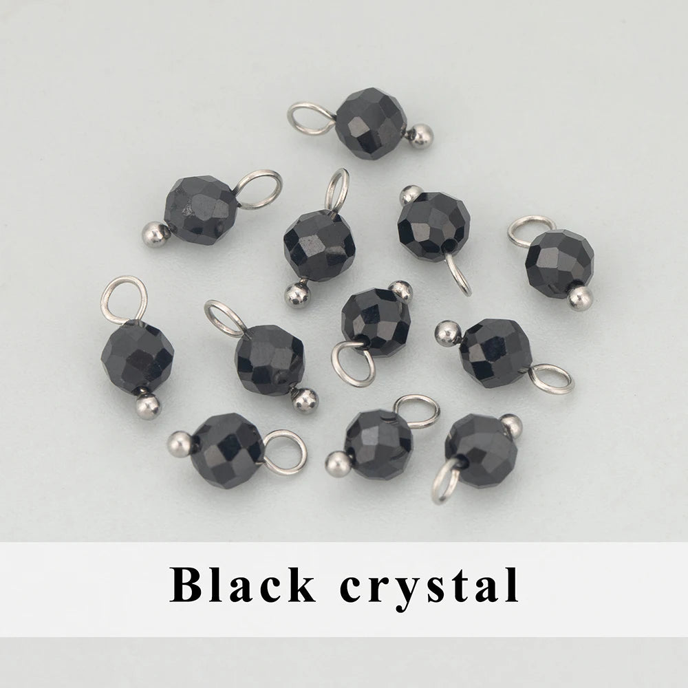 GUFEATHER, 20 Stück/Los, MH25, Schmuckzubehör, Edelstahl, Naturstein, Charms, handgefertigt, DIY-Anhänger, Schmuckherstellung