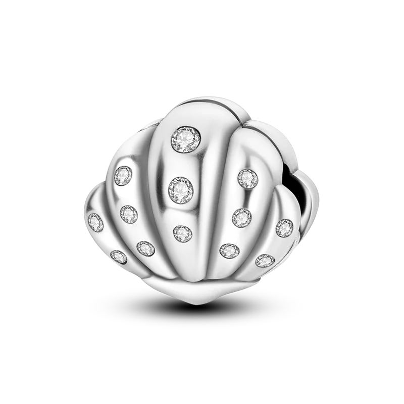 Silberverschluss, 925er-Sterlingsilber, CZ-Pflaster-Clip-Charms, Gänseblümchen-Perlen, Stopper, Sicherheitskette, passend für Original-Armreif, Schmuck-Clip