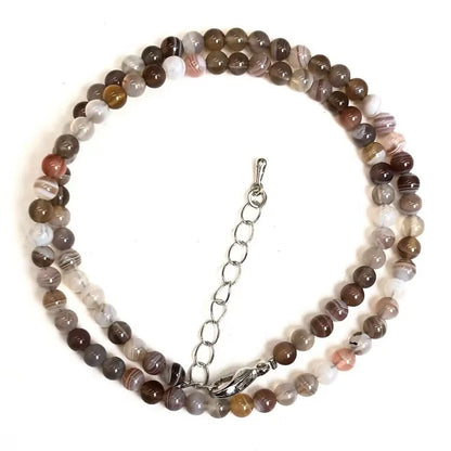 Natürliche 4mm Fluorit Amethyst Sonnenstein Apatit Quarz Perlen Halskette mehrere Farben Geschenke für Mädchen Mode Armband Halsband