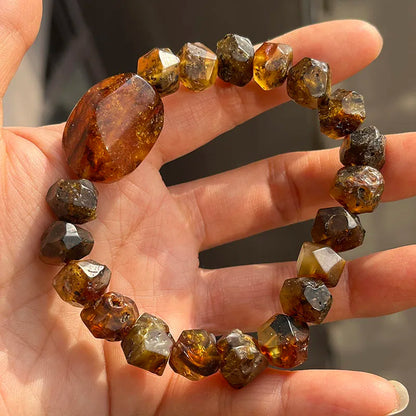 Natürliche Bernstein-Armbänder als Geschenk, einzigartige coole schwarze Perlen, original medizinischer Spezialstein, 2026, neuer Diy-Heilschmuck im Großhandel