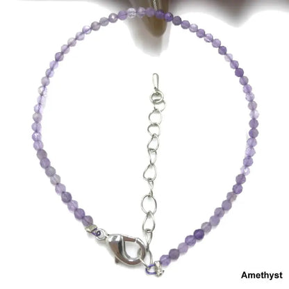 High Quality Natural Stone 2-3mm Handmade Micro Faced Beads Women's Agate Crystal Zircon Bracelet Jewelry Gift
