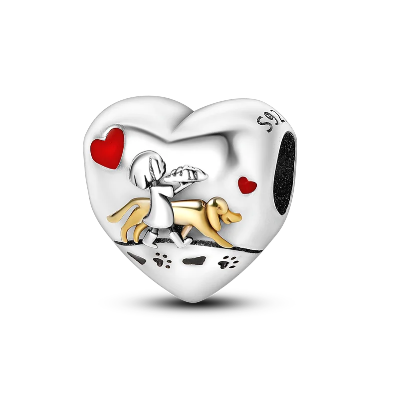 Original 925 Silber Lila Romantische Sternenplanet Perlen Halskette Charms Perlen Fit Armband Frauen Diy Zubehör Feines Geschenk