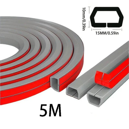 1 Rolle 300 cm Kabelmanagement-Hülle - Selbstklebende PVC-Kabelabdeckung für Wand & Boden, Isolierte Kabelabdeckung