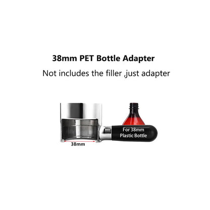 Bierglas-Flaschenfüller-Adapter, entschäumender Bierhahn-Adapter für 28-mm-PET-Flasche, 38-mm-PET-Flasche, Einreichung von Swing-Top-Flaschen
