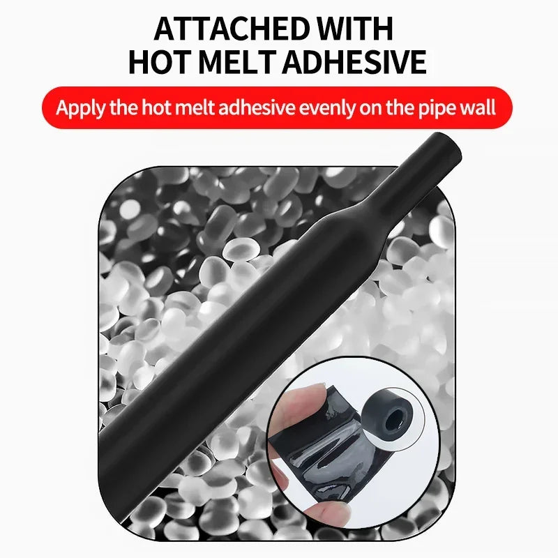 100 m/10m antike Schrumpf schlauch mit Kleber Poly olefin schrumpfen verschiedene Schrumpf schlauch Draht Kabels ch lauch 4mm-32mm