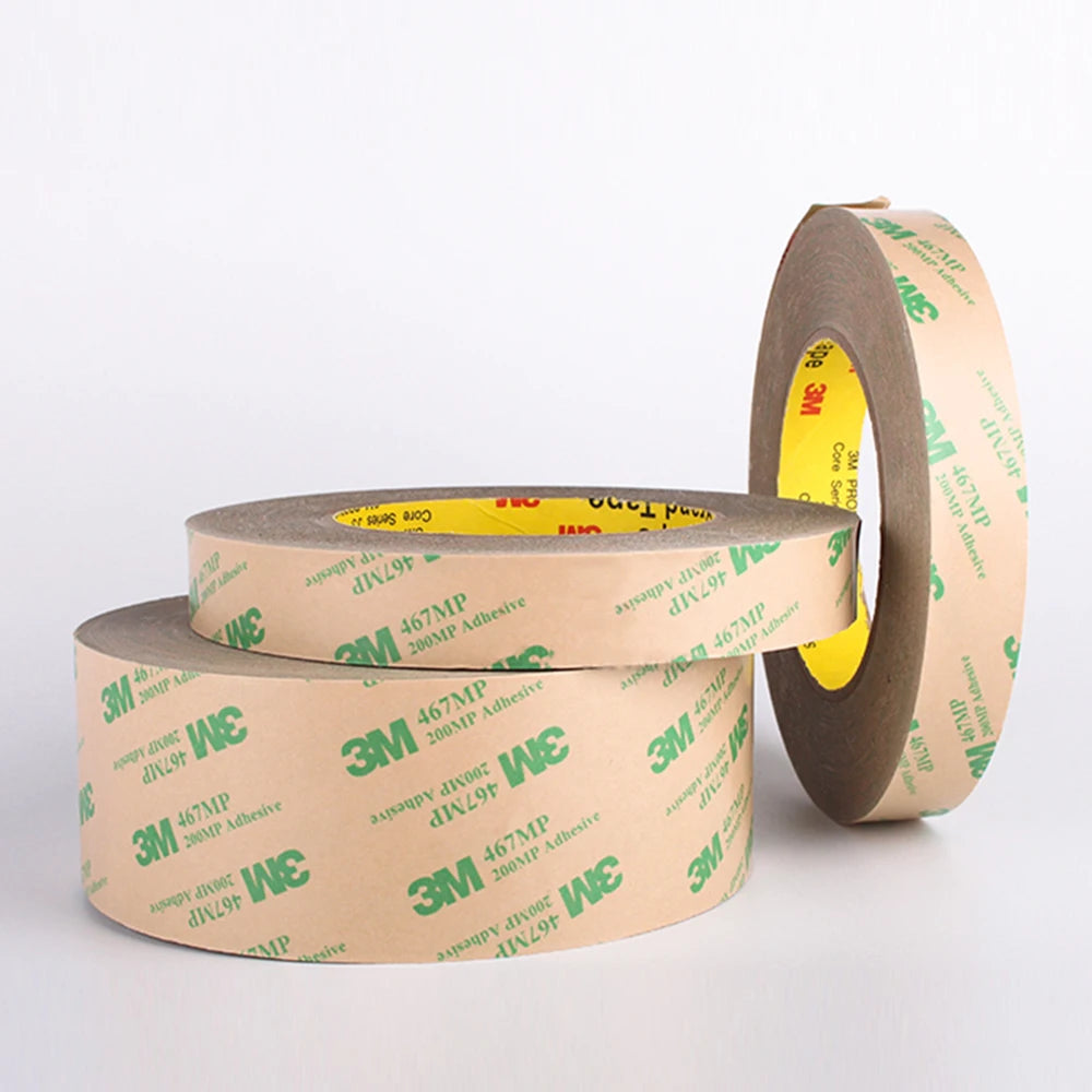 3M 468MP doppelseitiges Klebeband, ultradünn, transparent, 200 MP, nicht verführerisches Metall, starke Haftung, rückstandsfrei, hohe Temperatur, das 3M 468MP Do