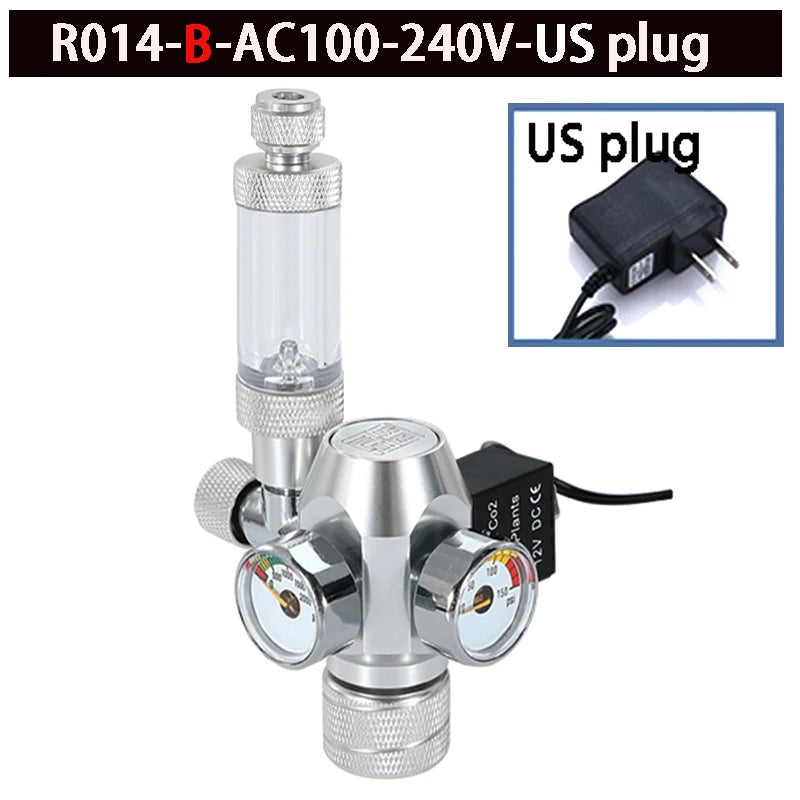 Neue DIY Aquarium CO2 Regler Elektromagnetische Ventil Blase Zähler CO2 Control System Aquarium CO2 Druckminderventil