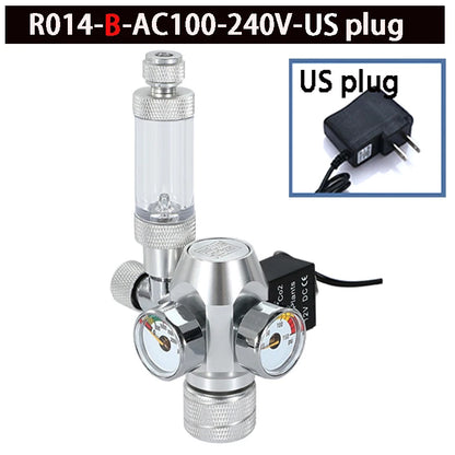 Neue DIY Aquarium CO2 Regler Elektromagnetische Ventil Blase Zähler CO2 Control System Aquarium CO2 Druckminderventil