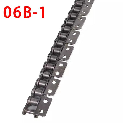1,5 m Länge 06B, 08B, 10 A, 12 A Einzel-Doppelloch-Antriebsrollenkette Maschinenübertragungsförderkette mit Flügeln