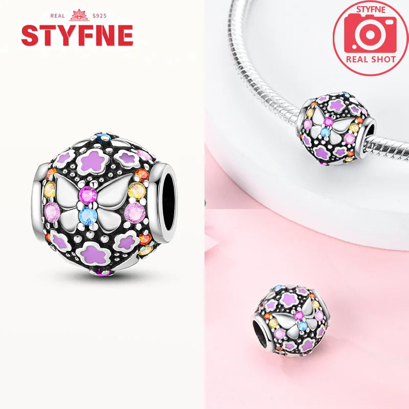 Neue Silber 925 Blaue Libelle Schmetterling Charms Perlen Fit Original Armband für Frauen DIY Edlen Schmuck Zubehör Perlen Geschenke