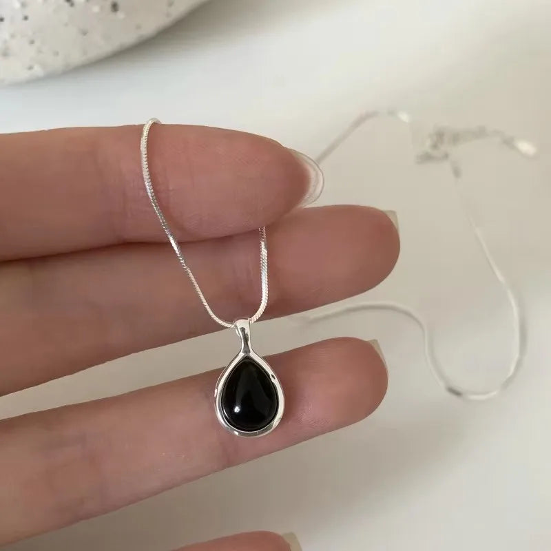 VENTFILLE 925 Sterling Silber Perle Geometrie Halskette für Frauen Mädchen Koreanische Design Vielseitig Halsband Schmuck Dropship Großhandel