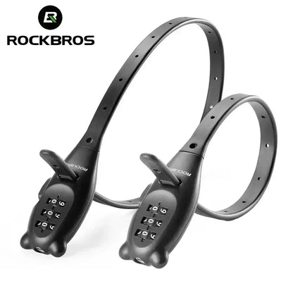 ROCKBROS Passwort Motorrad Helm Schloss Edelstahl Nylon Mantel Zinklegierung Zylinder Tragbare Anti-diebstahl Fahrrad Kabelbinder