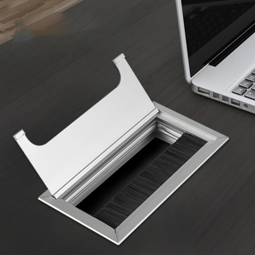 Draht Loch Abdeckung Outlet Port Tisch Computer PC Schreibtisch Platz Kabel Tülle Linie Halter Aluminium Legierung Kabel Organisieren Loch Abdeckung