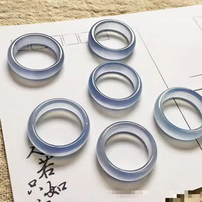 Natürliche Achat Ringe Frauen Edlen Schmuck Zubehör Echte Brasilianische Achat Stein Bunte Ring Für Freundin Mutter Geschenke