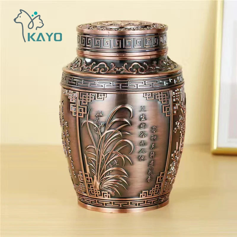 Container for ashes, coffin box, urns for human ashes, pet memorial keepsake, metal urns, urns for cremation, urns for small animals, burial