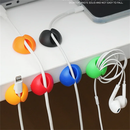 5/10/20/50Pcs Kabel Wickler Organizer USB Ladekabel Clips Schreibtisch Ordentlich Organizer Draht Kabel halter Protektoren In Home Office Auto