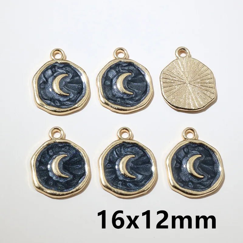 20 Stück Edelstahl Emaille Dolphin Lightning Moon Charms Anhänger für Ohrringe Armband Halskette DIY Schmuck Herstellung Zubehör