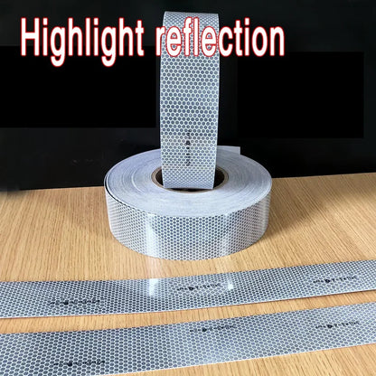 5cm x 1/3/5m hoc hinten sives reflektieren des Solas band für genähte Rettungs ringe oder selbst klebendes Warnband für Kleidung