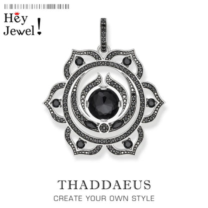Anhänger Splenic Root Herz Third-Eye Throat Chakra Lotus Karma Wheel, brandneuer Vintage-Schmuck Bijoux Geschenk für Frau Mädchen Männer