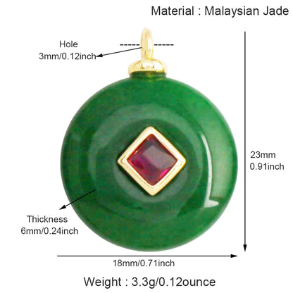 Jade Achat Amethyst Amazonit Wasser Gras Lapis Lazuli Charm Anhänger, 18K echt vergoldet Schmuck für Halskette Handwerk Herstellung S79