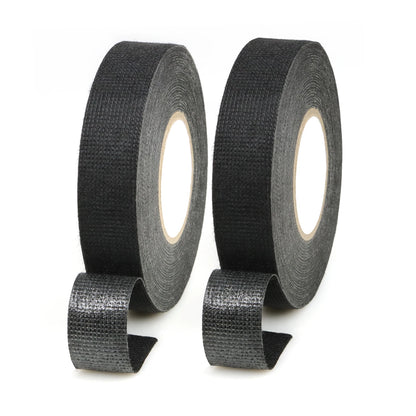 Schwarzes Hitzebeständiges Elektrisches Klebeband 9mm - 50mm Kabelbaum-Isolierband Automotive Stoffband Geräuschdämpfendes Klebeband