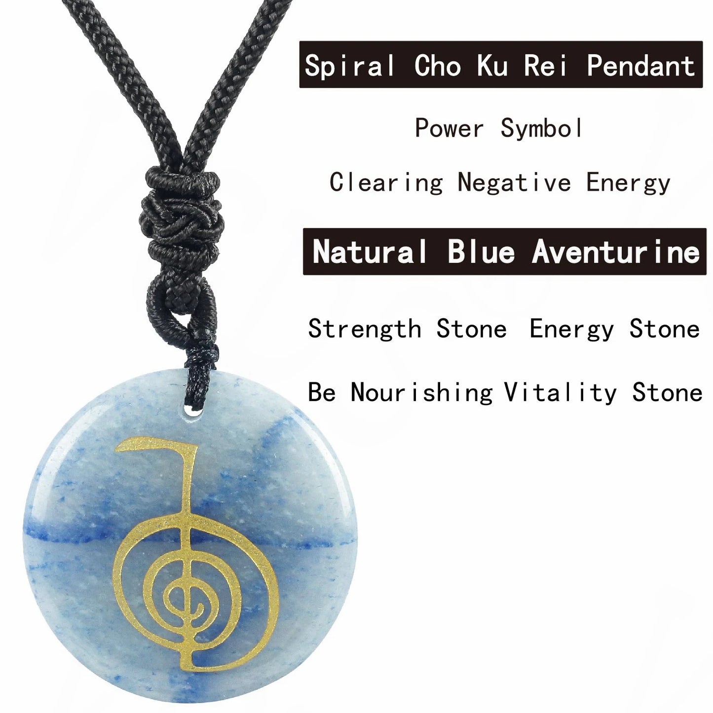 Heißer natürlicher Kristall quarz cho ku rei Reiki Energie symbol Anhänger alte spirituelle Heilung Halsketten Anhänger Frauen Mann Schmuck
