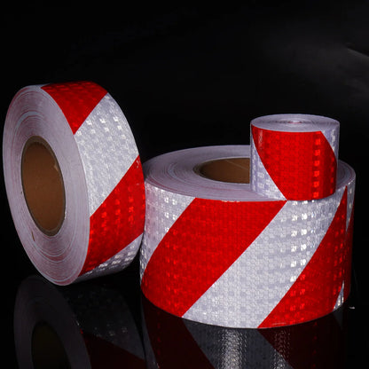 Reflektierendes Sicherheitswarnband, selbstklebender, glänzender Twill-Druck für die Fahrzeugwarnung, reflektierendes Klebeband