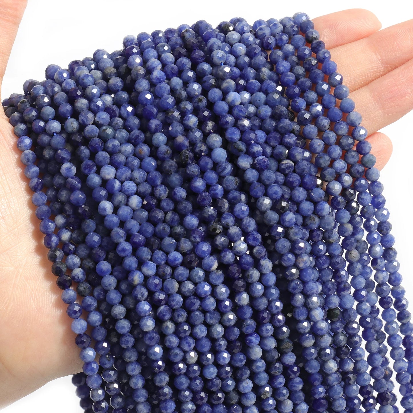 2 3 4mm 15" natürliche afrikanische Smaragdperle kleine facettierte Steine runde lose Steinperlen für DIY Armband Halskette Schmuckherstellung
