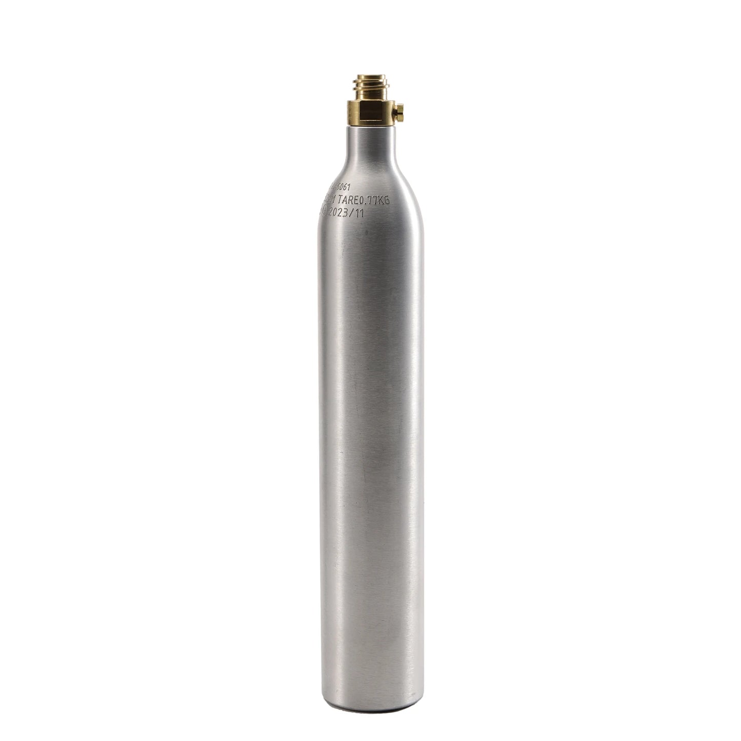 0,6 l 0,64 kg leerer CO2-Gasflasche mit TR21-4-Ventil, Aluminium-Soda-CO2-Tank, kohlensäurehaltiges Wasser, Getränke-Nachfüllung, Soda-Maker, Homebrew