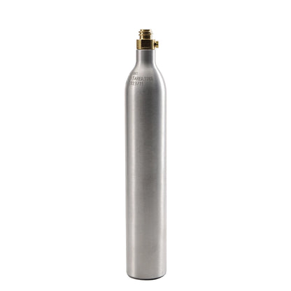 0,6 l 0,64 kg leerer CO2-Gasflasche mit TR21-4-Ventil, Aluminium-Soda-CO2-Tank, kohlensäurehaltiges Wasser, Getränke-Nachfüllung, Soda-Maker, Homebrew