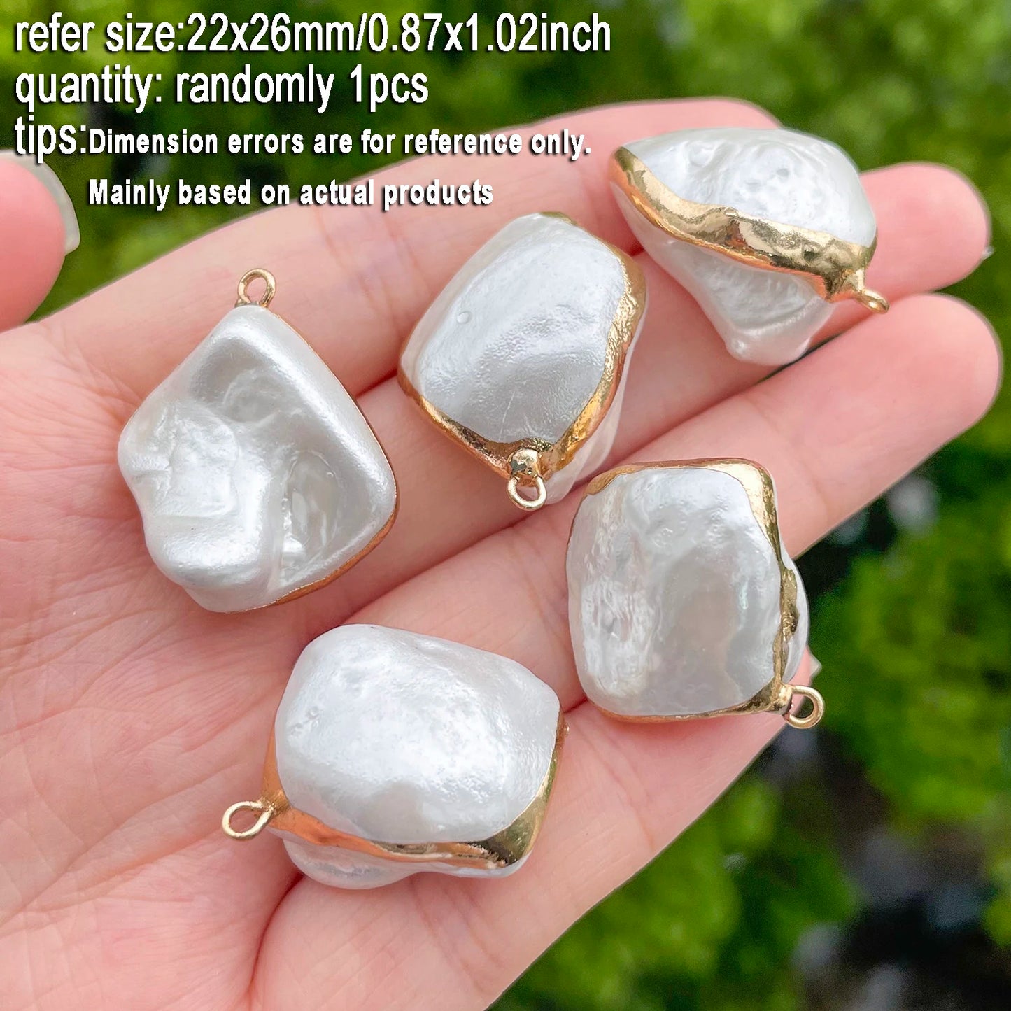1 stücke Natürliche Süßwasser Perle Anhänger Exquisite Unregelmäßige Barock Geformt Für Schmuck Machen DIY Halskette Armband Zubehör