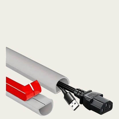 1 x 1/3 m selbstklebender PVC-Kabelmanagementstreifen, dekorativer Drahtschutzstreifen, geeignet zum Abdecken von Drähten an Wänden und Böden