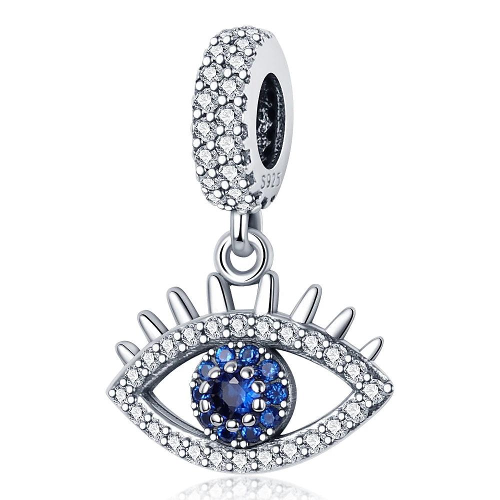 Fit 925 Original Armband 100 % 925 Sterling Silber Glänzende Bunte Zirkon Herz Charms Perlen Exquisite DIY Schmuck Geschenk