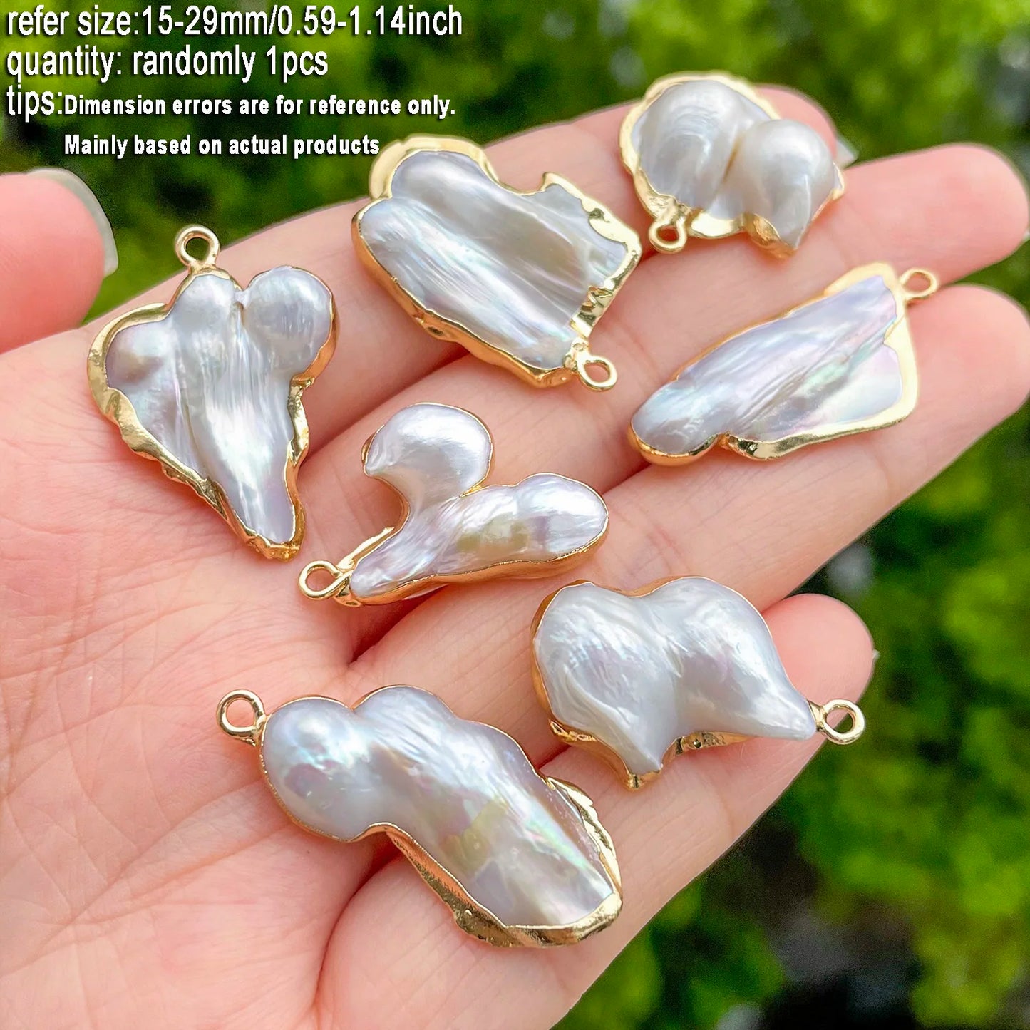 1 stücke Natürliche Süßwasser Perle Anhänger Exquisite Unregelmäßige Barock Geformt Für Schmuck Machen DIY Halskette Armband Zubehör