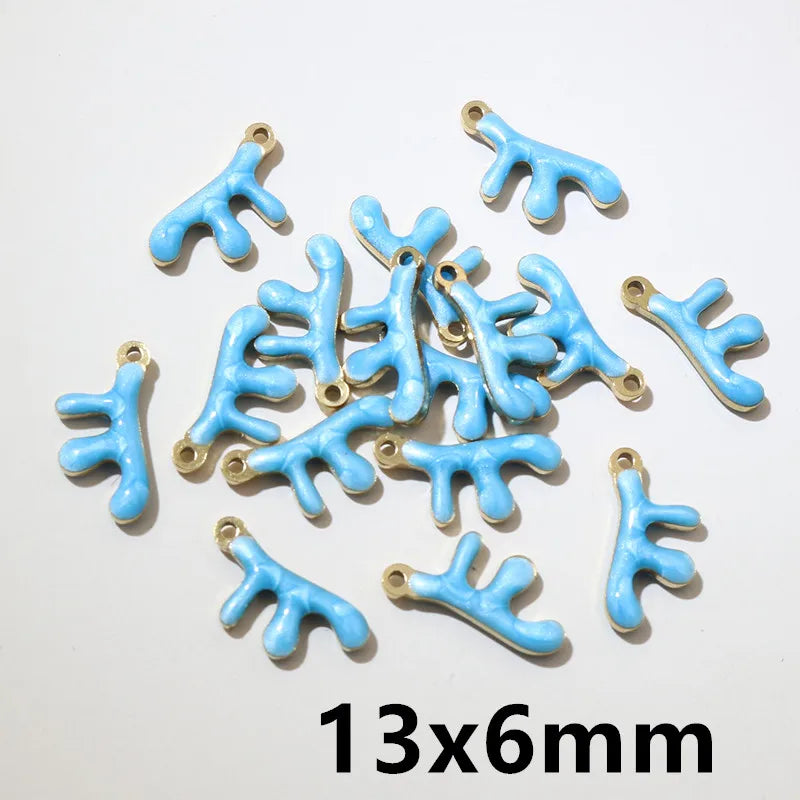20 Stück 11x9mm Edelstahl Fisch Emaille Charms Anhänger Edelstahl DIY Schmuck Herstellung Zubehör Ergebnisse