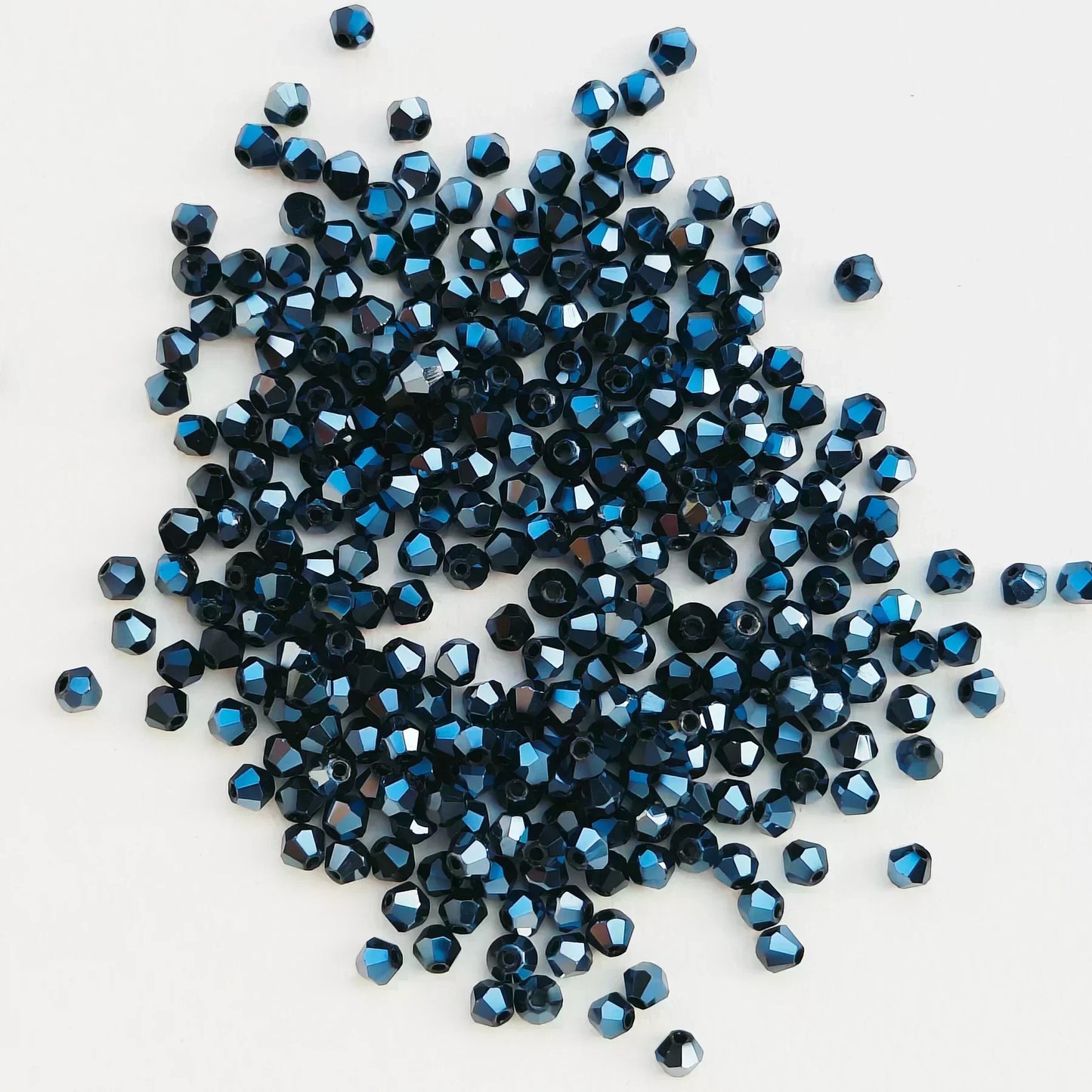 100pcs 4mm glänzende facettierte österreich Kristall perlen Bicone Perlen lose Spacer Perlen für Schmuck machen DIY Armband Halskette Anhänger