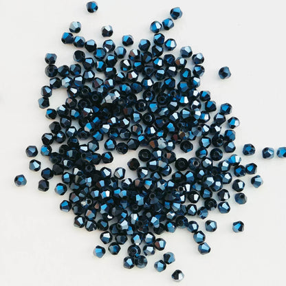 100pcs 4mm glänzende facettierte österreich Kristall perlen Bicone Perlen lose Spacer Perlen für Schmuck machen DIY Armband Halskette Anhänger