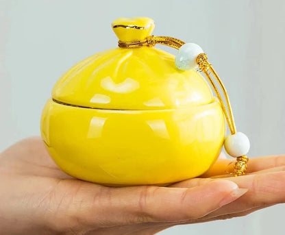 Ceramic Pet Urns Cremation Hamster Personalized Ashes Container Cat Dog Funeral Burial Coffin Relics Deceased Pet Souvenir