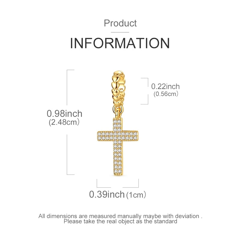 925 Silber Charms Perlen Goldenes Kreuz Krone Wal Schmetterling Anhänger Fit Original Armband Halskette Frauen Schmuck DIY Geschenke