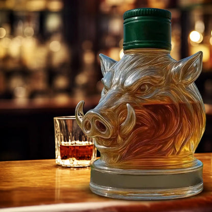 Künstlerischer Whisky-Dekanter aus Glas, Weinausgießer im Tier-Design für das Barregal zu Hause, Wohnzimmerschrank-Dekoration und Party