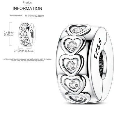 Katze Schmetterling Gänseblümchen CZ Pave Clip Charms Positionierung Schnalle 925 Sterling Silber Silikon Spacer Perlen passen Original Racelet DIY