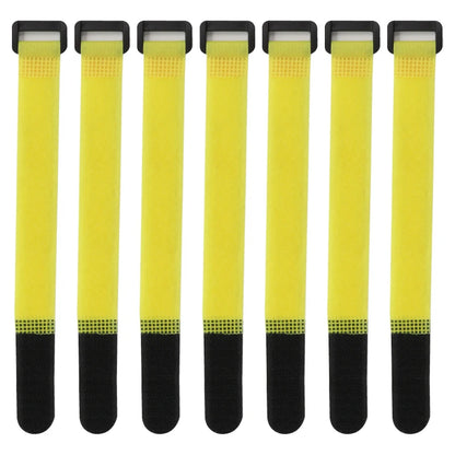 20 Stück wiederverwendbare Nylon-Kabelbinder mit Schnallenverschluss, selbstklebende Klettverschlüsse, Kunststoffbündelgurte, Befestigungsbänder, Kabelorganisator