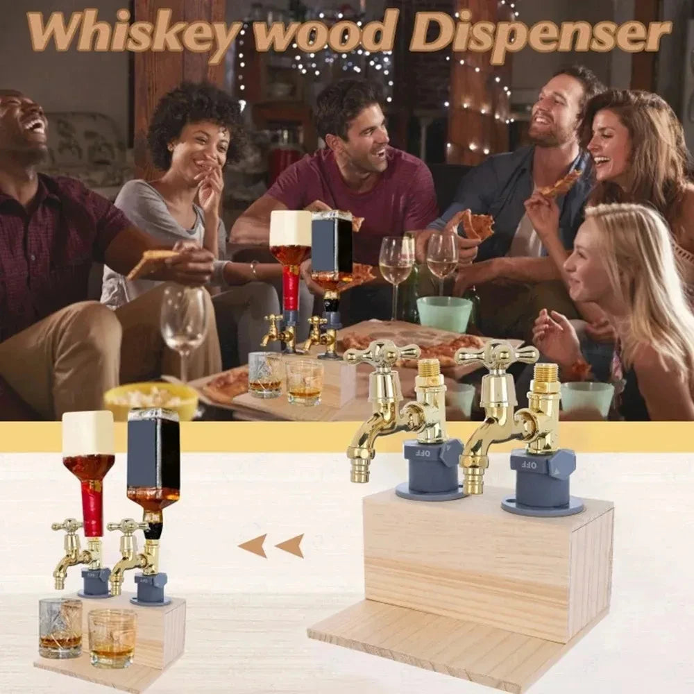 Spender Wasserhahn Whisky Spender Holz Whisky p Holz Weinform geeignet für Freunde sammeln, Familien treffen